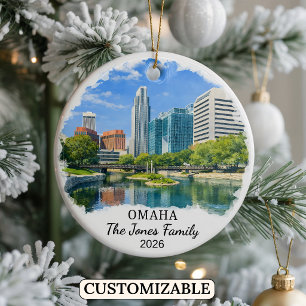 Cerámica Adorno personalizado de Omaha, Nebraska personaliz