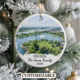 Cerámica Adorno personalizado de Omaha, Nebraska personaliz