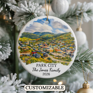 Cerámica Adorno Personalizado de Park City, Utah Personaliz