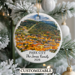 Cerámica Adorno Personalizado de Park City, Utah Personaliz