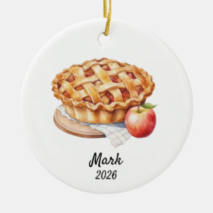 Cerámica Adorno personalizado de pastel de manzana, Pastel