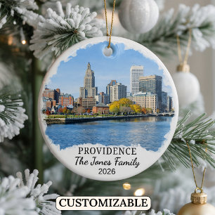Cerámica Adorno Personalizado de Providence, Rhode Island