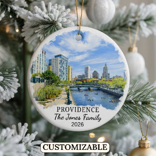 Cerámica Adorno Personalizado de Providence, Rhode Island