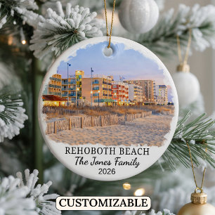 Cerámica Adorno personalizado de Rehoboth Beach, Delaware