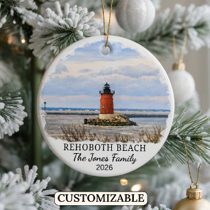Cerámica Adorno Personalizado de Rehoboth Beach, Delaware