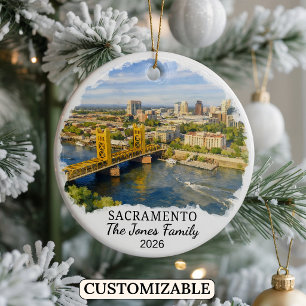 Cerámica Adorno Personalizado de Sacramento, California