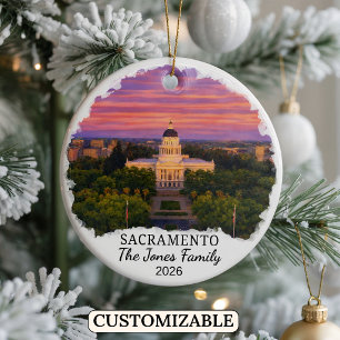 Cerámica Adorno Personalizado de Sacramento, California