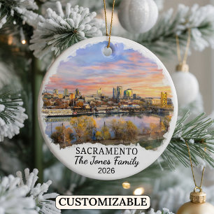 Cerámica Adorno Personalizado de Sacramento, California