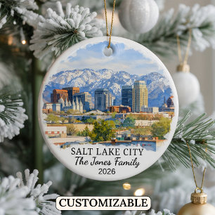 Cerámica Adorno Personalizado de Salt Lake City, Utah Perso