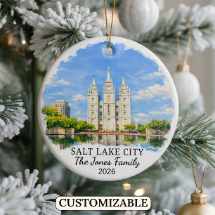 Cerámica Adorno Personalizado de Salt Lake City, Utah Perso