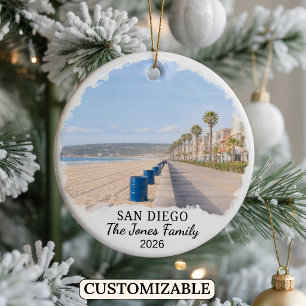 Cerámica Adorno Personalizado de San Diego, California Pers