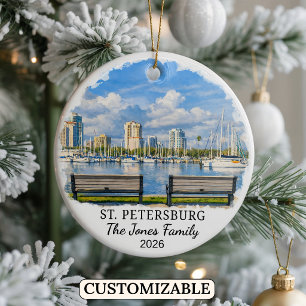 Cerámica Adorno personalizado de San Petersburgo, Florida