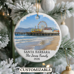 Cerámica Adorno personalizado de Santa Bárbara, California