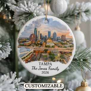 Cerámica Adorno Personalizado de Tampa, Florida Personaliza