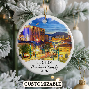 Cerámica Adorno Personalizado de Tucson, Estado de Arizona 