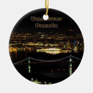 Cerámica Adorno personalizado de Vancouver Canadá Regalos d