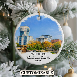 Cerámica Adorno Personalizado de Wichita, Kansas Personaliz