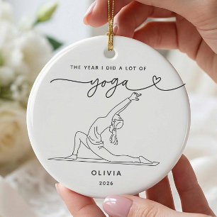 Cerámica Adorno Personalizado de Yoga