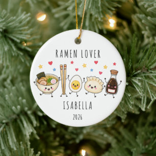 Cerámica Adorno Personalizado para Amante de Ramen