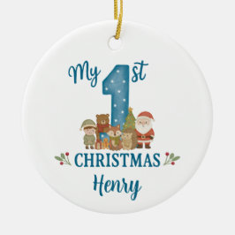 Cerámica Adorno personalizado para el primer árbol de Navid