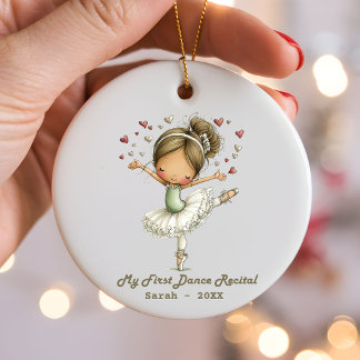 Cerámica Adorno personalizado para el primer recital de bai