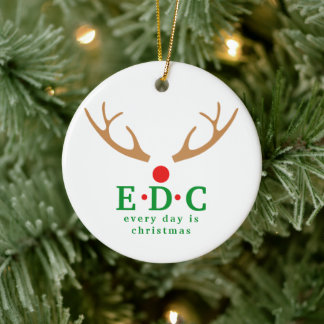 Cerámica Adorno Redondo de Navidad Todos los Días