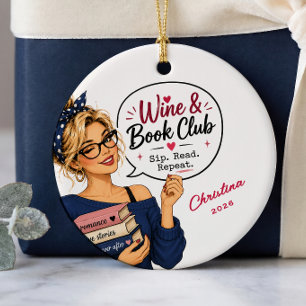 Cerámica Adorno Regalo Personalizado para Club de Lectura d