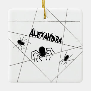 Cerámica Arañas y adorno cerámico de Halloween en la web