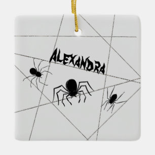 Cerámica Arañas y adorno cerámico de Halloween en la web