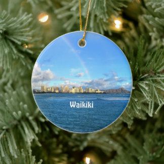 Cerámica Arcoiris sobre adorno cerámico de Waikiki