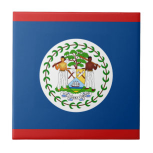 Cerámica Azulejo Cerámico Bandera de Belice