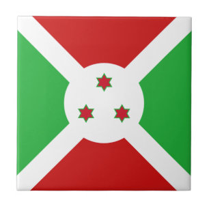 Cerámica Azulejo Cerámico de la Bandera de Burundi