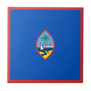 Cerámica Azulejo Cerámico de la Bandera de Guam