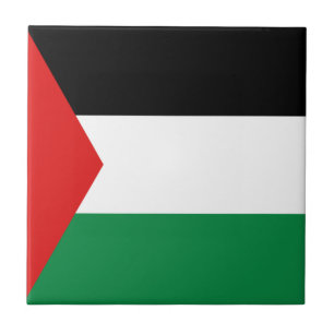 Cerámica Azulejo Cerámico de la Bandera de Palestina