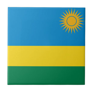 Cerámica Azulejo Cerámico de la Bandera de Ruanda