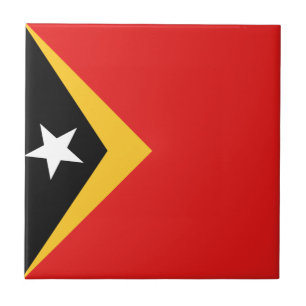 Cerámica Azulejo cerámico de la bandera de Timor Oriental