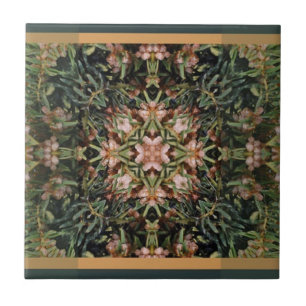 Cerámica Azulejo de Flor Fractal