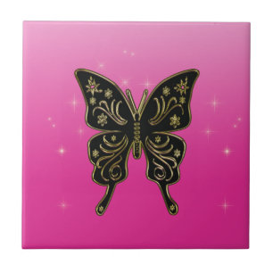 Cerámica Azulejo de mariposa