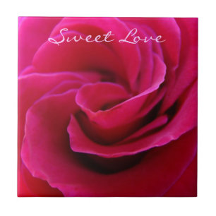 Cerámica Azulejo Sweet Love Regalos de boda Rosa Rosa Azule