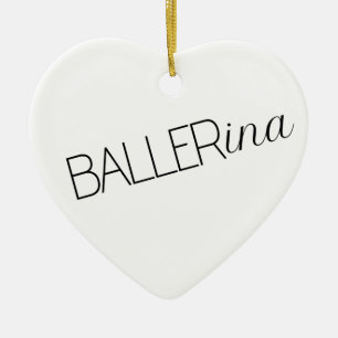 Cerámica "Baller" Adorno de Navidad de Bailarina
