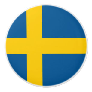 Cerámica Bandera del pomo cerámico de Suecia