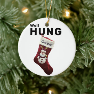 Cerámica Bueno, un adorno gracioso, Navidades de humor trav