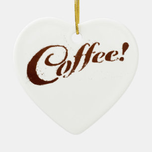 Cerámica Café de Desechos de Café - Adorno de Corazón