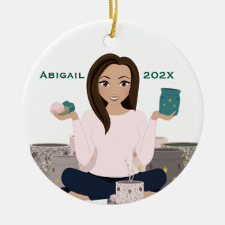 Cerámica Calentador de Cera Personalizado Mujer Adorno de C
