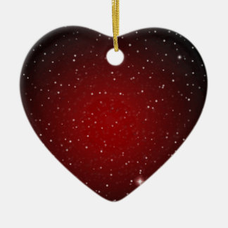 Cerámica Classy Rojo con Estrellas > Adorno de Corazón