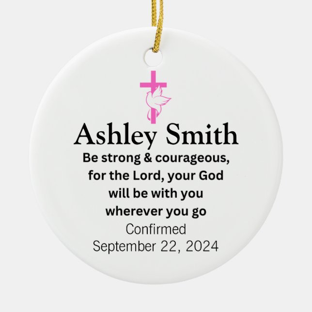 Cerámica Confirmación de regalos de adorno cerámico para Ch (Frente)