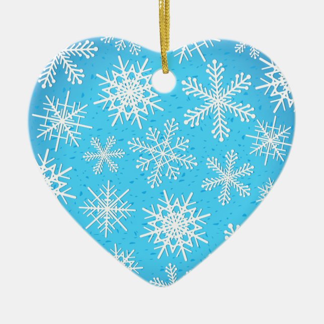 Cerámica Copos de nieve, adorno (Frente)