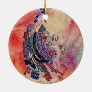 Cerámica De Mármol Rosa De Dos Bandas Ornamento De