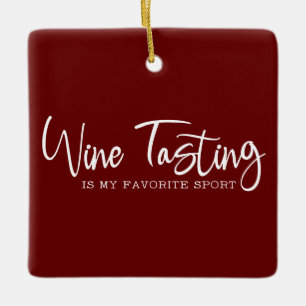 Cerámica Degustación de vino es mi adorno deportivo favorit