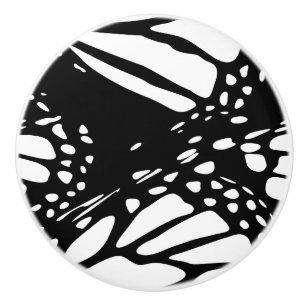 Cerámica Diseño de mariposa monarca - Pomo de cajón